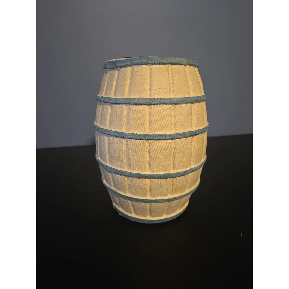 Vintage James Saltwater Taffy Coin Barrel Piggy Bank Atlantic City‎ NJ